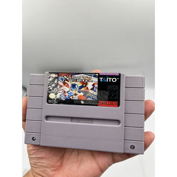 On the Ball (Super Nintendo SNES, 1992) Complete In Box - Picture 7 of 16